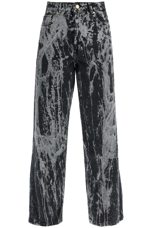 Tie-dye Jeans Casual Straight-Leg Jeans