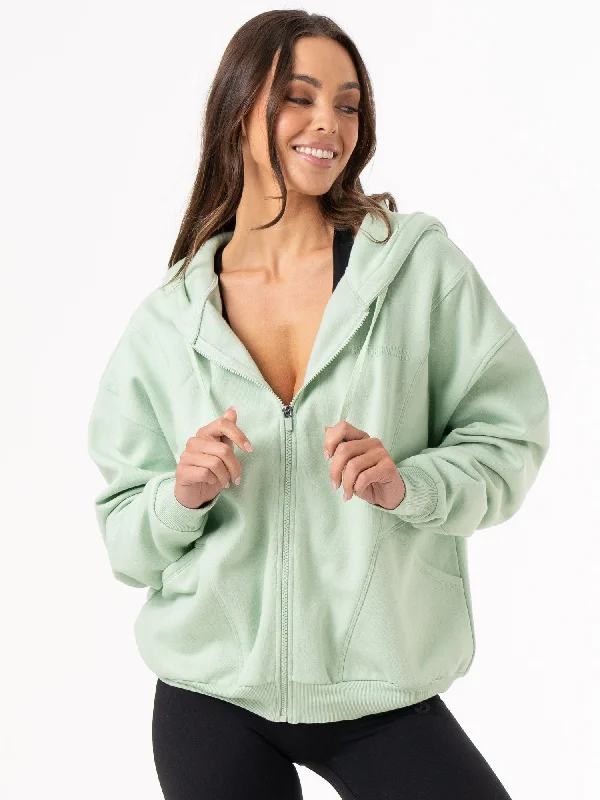 Unisex Track Jacket - Cucumber Quilted Jacket Puffer Jacket Insulated Jacket