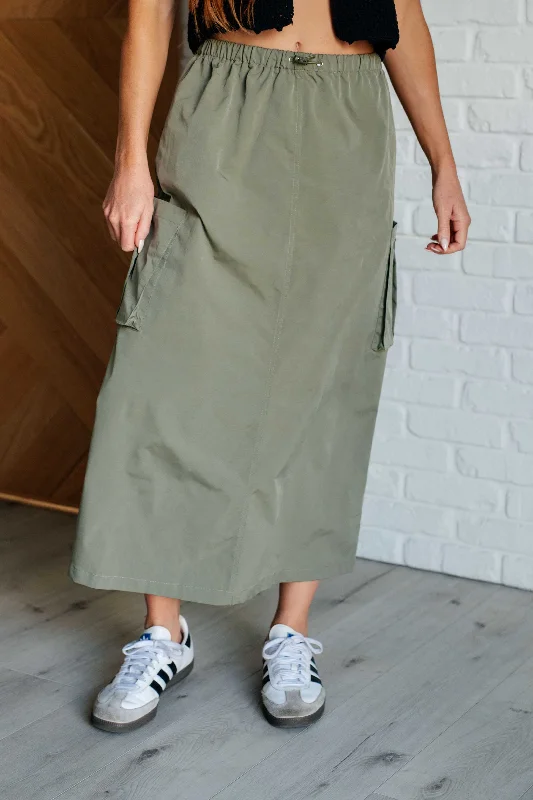 Explain It Away Cargo Skirt linen skirt airy