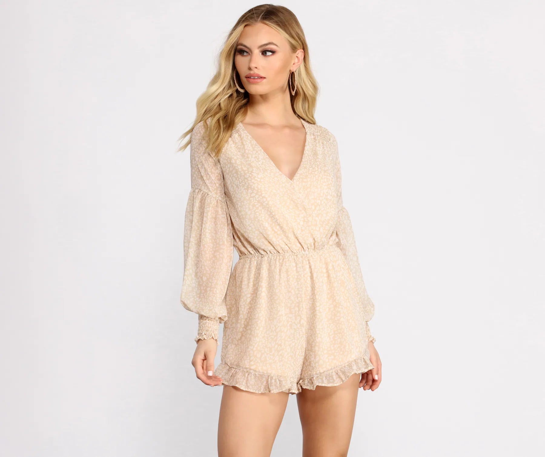 Wild At Heart Leopard Print Romper Sporty Biker Romper Edgy