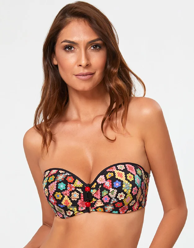 Desiree Bandeau Bikini Top One-piece bikini, Swimwear, Stylish, Trendy