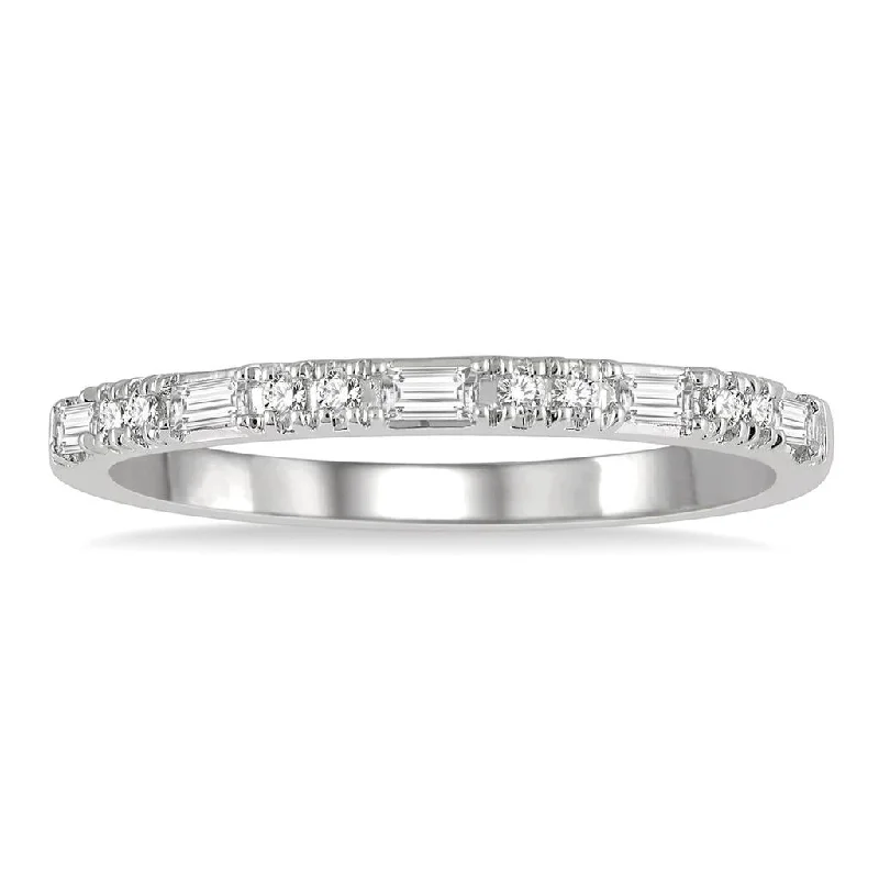 Jewelry Clearance Event – Stock Up Before It's Over 14K White Gold Baguette Diamond Stackable Fashion Ring Jewelry Clearance Event – Stock Up Before It's Over 14K White Gold Baguette Diamond Stackable Fashion Ring